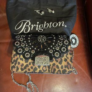 Brighton Ginger Snappy Minibag Catwalk with Handbag Chain - Never Used